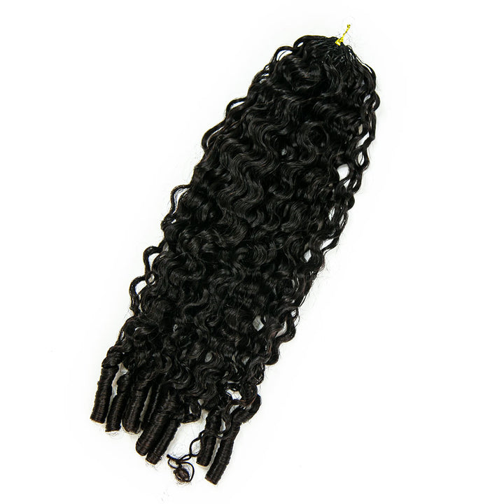 EAYON Lightweight Water Curly Crochet Human Hair Extension