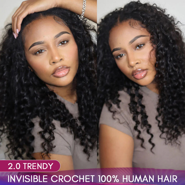Buy Lightweight Crochet Human Hair-Deep Wave & Body Wave & Water Wave ...