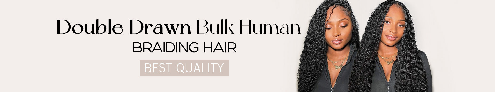 double drawn bulk human braiding hair for your life