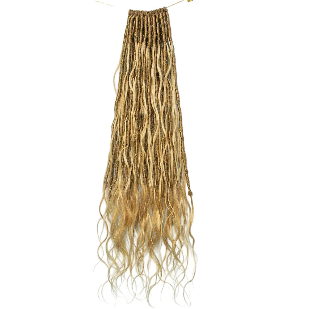 #30 Color Pre-looped Crochet Boho Locs With French Curls β Eayonhair