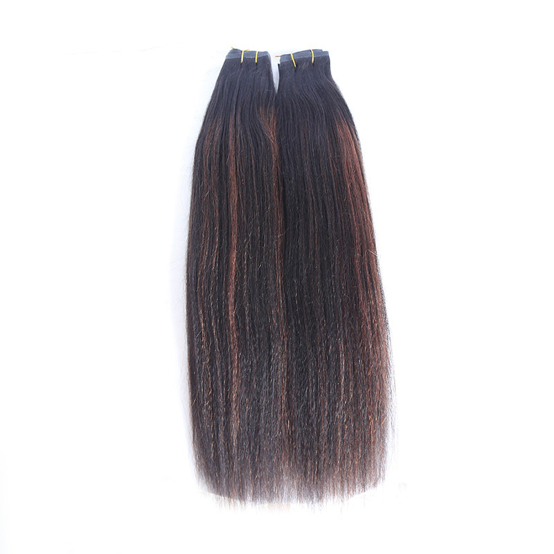 human seamless clip in hair extensions for black hair