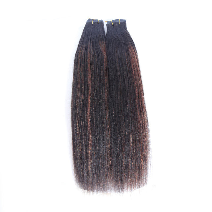 human seamless clip in hair extensions for black hair