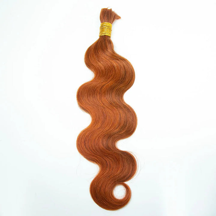 bulk human hair ginger color