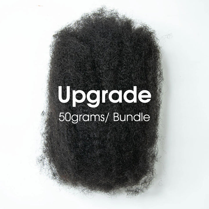 EAYON Afro Kinky Bulk 100% Human Hair Natural Black