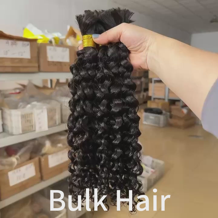 curly bulk hair for crochet braids