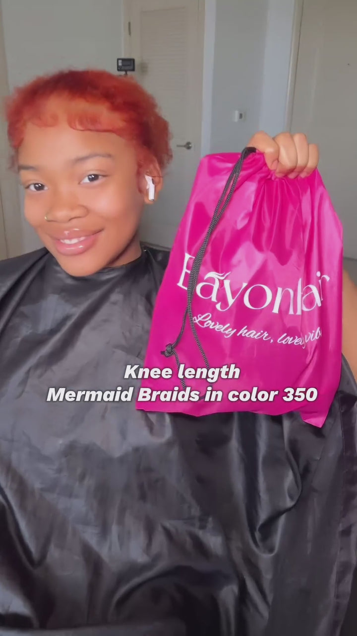 colored medium knotless braids boho
