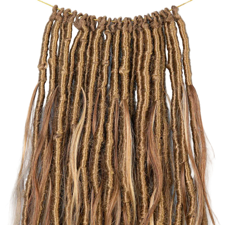 Boho Pre Loop #27/30 Color Pre-looped Crochet Boho Locs With French Curls – Eayonhair