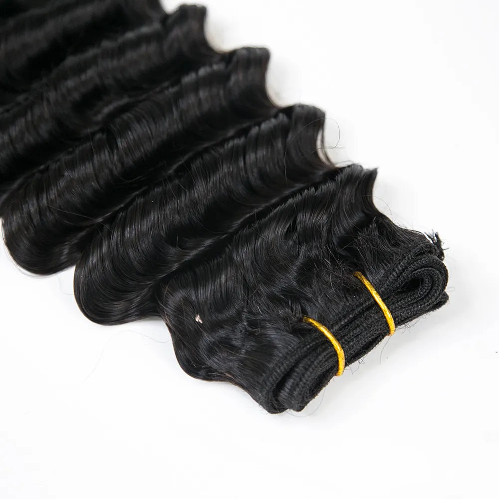 Weft Bundles Deep Wave Human Hair