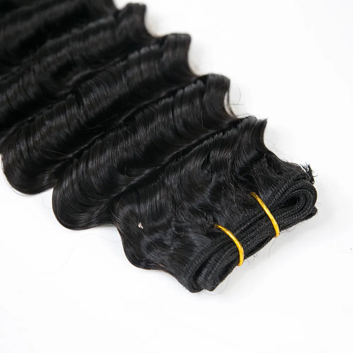 Weft Bundles Deep Wave Human Hair