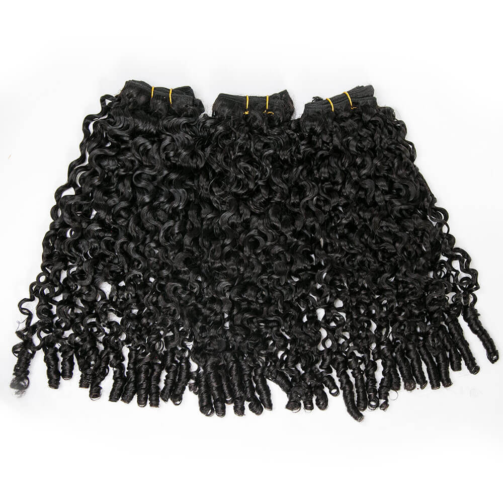 Weft Bundles Water Curly Human Hair