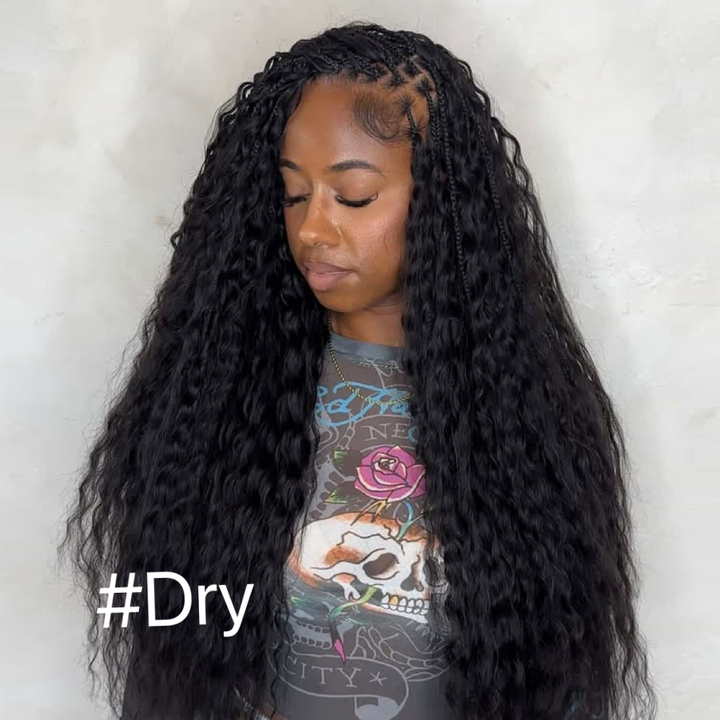 Double Drawn Bulk Human Braiding Hair Wet and Wavy