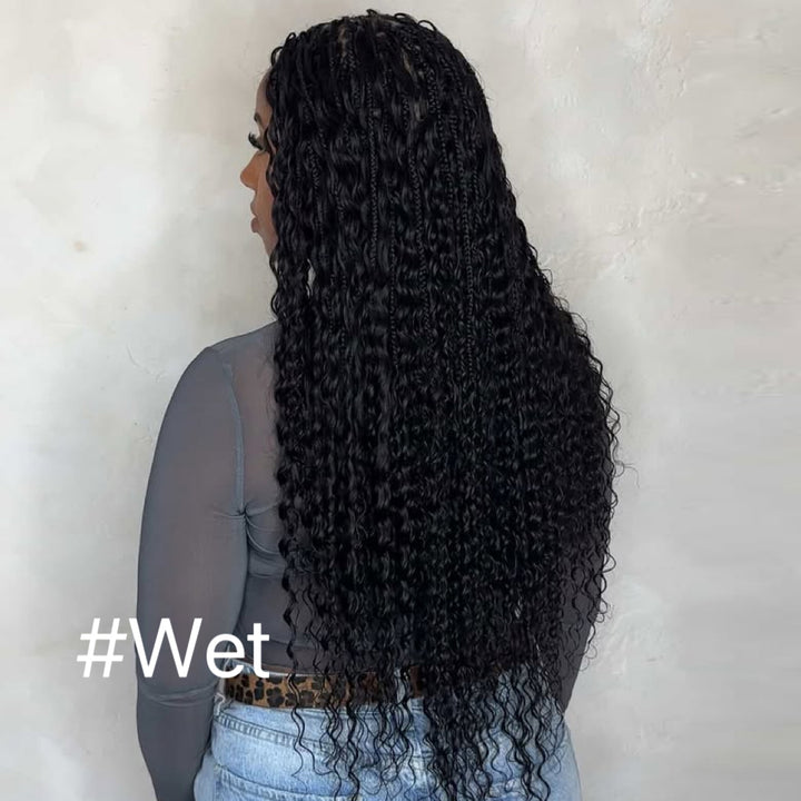 Double Drawn Bulk Human Braiding Hair Wet and Wavy