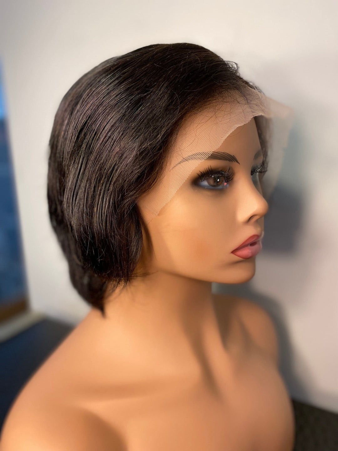 PRE-STYLED PIXIE CUT LAYERED STRAIGHT BOB 13X4 T PART LACE FRONT WIG PCST
