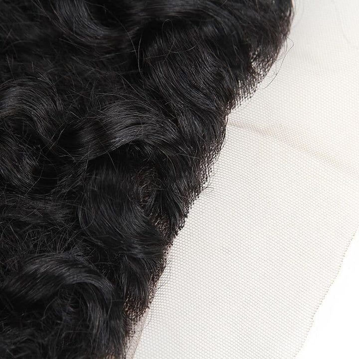 13x4 Lace Frontal Tight Water Wave Human Hair