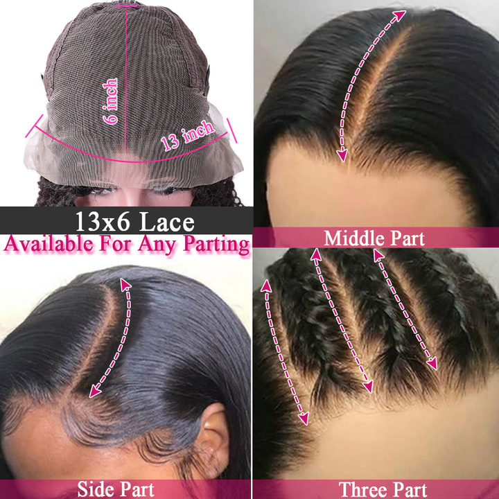 Undetectable Clear Lace Melt Skin light Yaki Straight 13x6 Lace Front Wig HDYS136