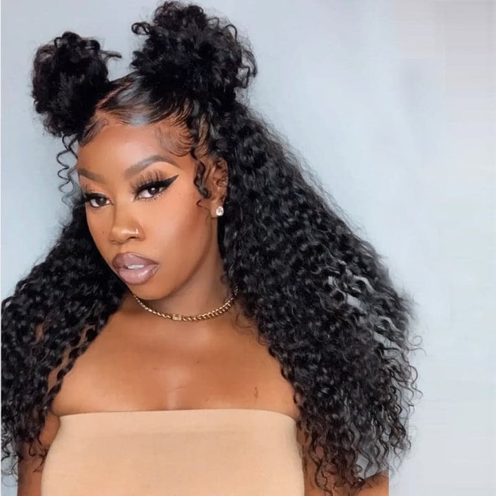 New Pre Plucked Wand Curly 360 HD Lace Frontal  Wig  WDC360