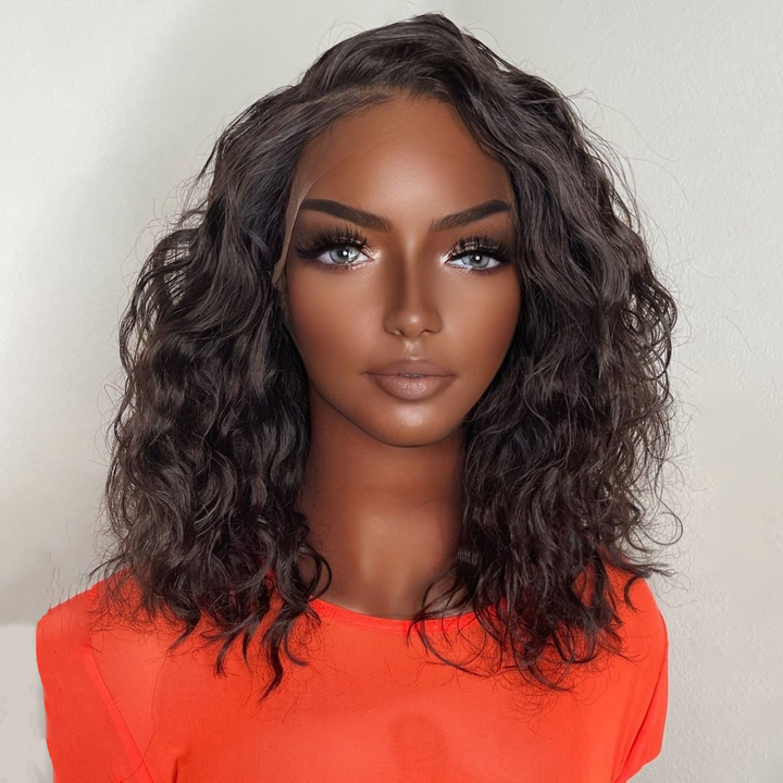 Pre Plucked BOB Loose Curly 360 HD Lace Frontal Wig OBWL-3