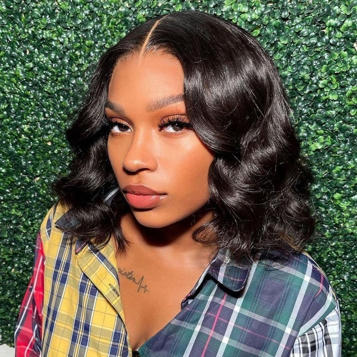 Pre Plucked Body Wave BOB HD Lace Front Wig OBCBB08