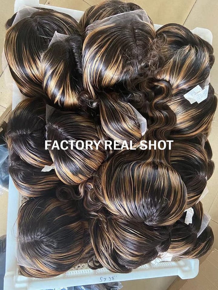 Highlight #4/27 Colored Body Wave Lace Front Wig BWLC