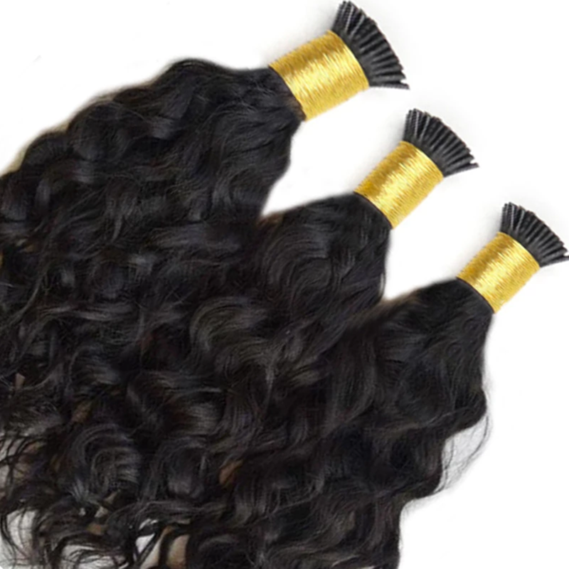 I TIP HAIR EXTENSION Short Loose Wave Human Hair