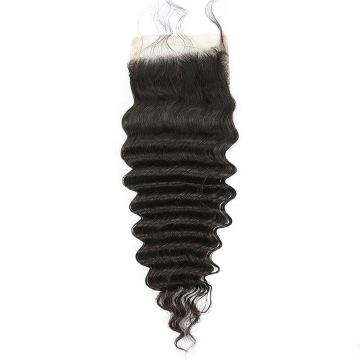 4x4 Lace Closure Deep Wave Human Hair