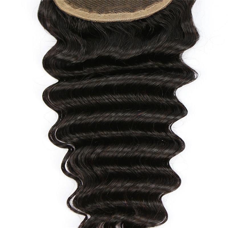 4x4 Lace Closure Deep Wave Human Hair