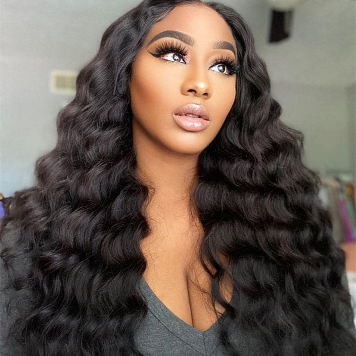 Pre Plucked Loose Wave HD Full Lace Wig Human Hair PDW-3