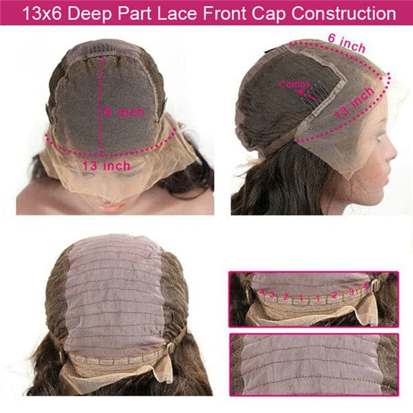 Pre Plucked #1B/Ginger Wand Curl Bob With Bangs 13x6 Lace Front Wig AOBJC-1