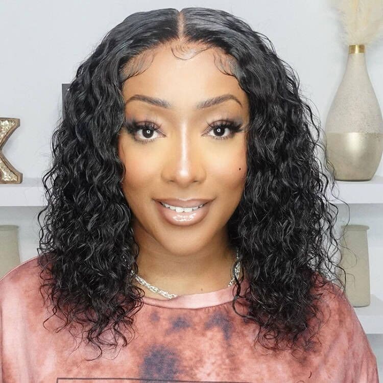 5x5 HD Lace Closure Wig Water Wave BOB BOBWW55