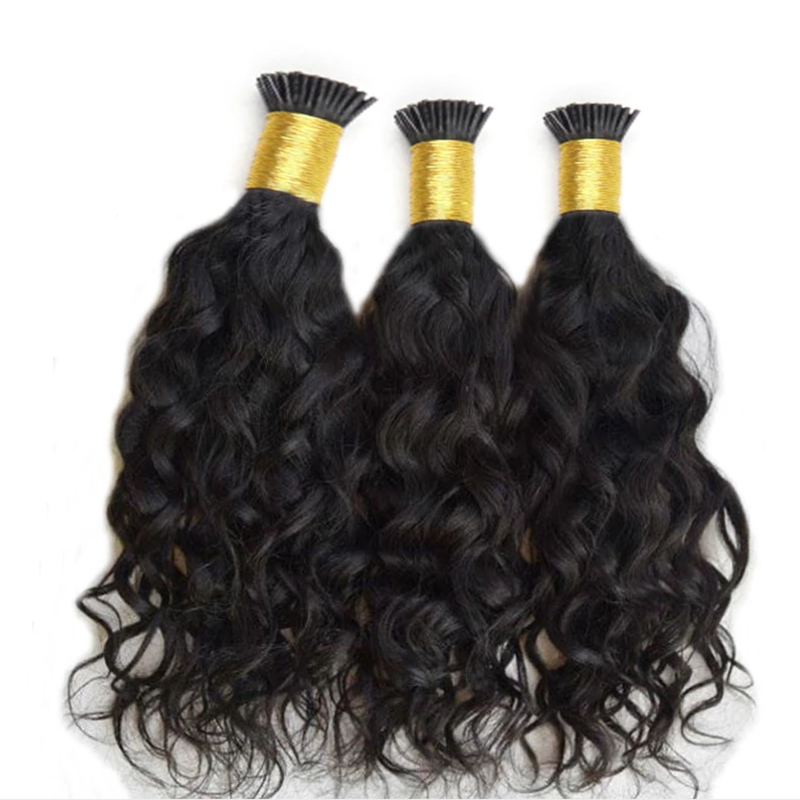 I TIP HAIR EXTENSION Short Loose Wave Human Hair