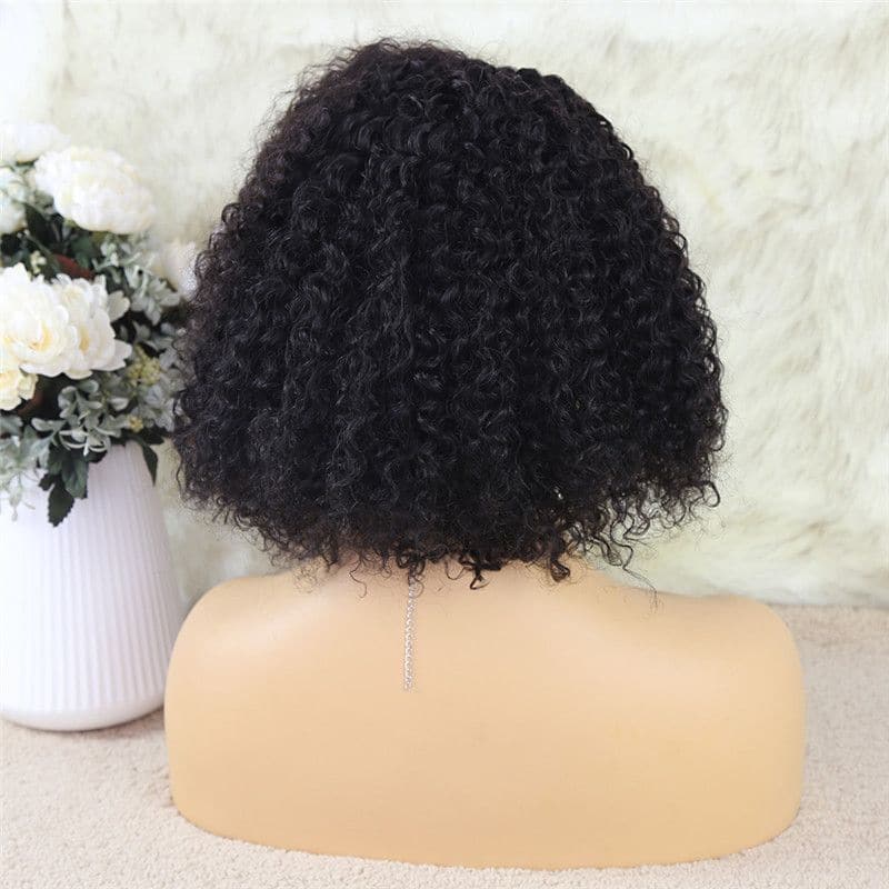 Bob Wig Jerry Curly 4x4 Lace Closure Wig Human Hair5