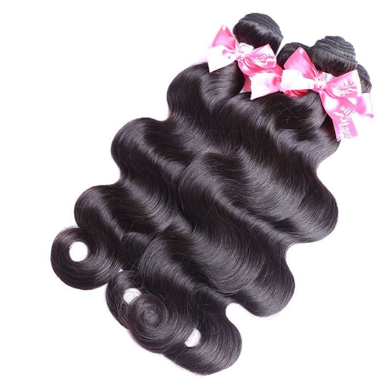 Bundles With 13x4 Lace Frontal Body Wave Human Hair