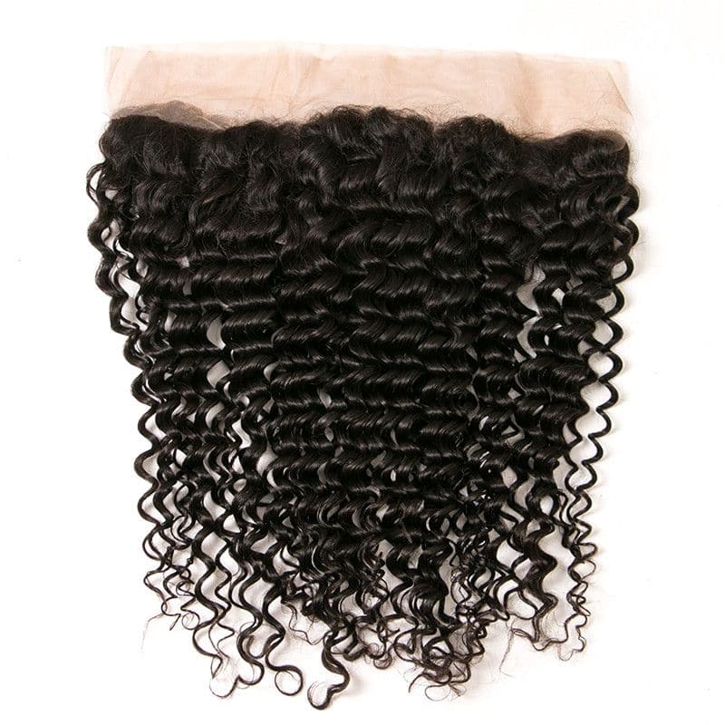 Bundles With 13x4 Lace Frontal Kinky Curly Human Hair