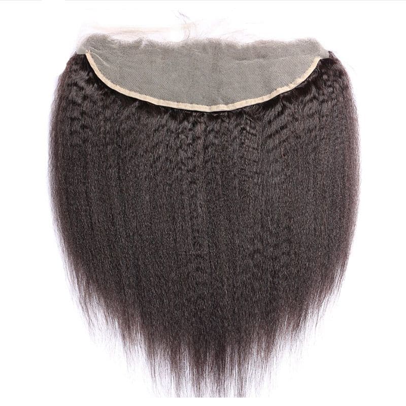 Bundles With 13x4 Lace Frontal Kinky Straight Human Hair