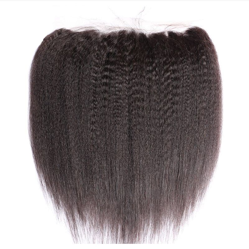 Bundles With 13x4 Lace Frontal Kinky Straight Human Hair