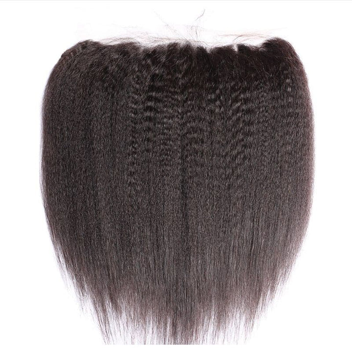 Bundles With 13x4 Lace Frontal Kinky Straight Human Hair