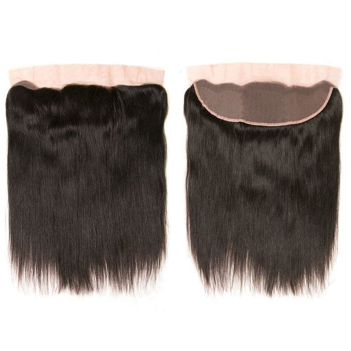 Bundles With 13x4 Lace Frontal Silky Straight Human Hair
