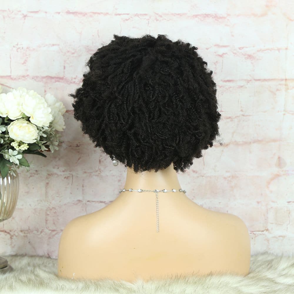Headband Wig Afro Kinky Curly Human Hair7