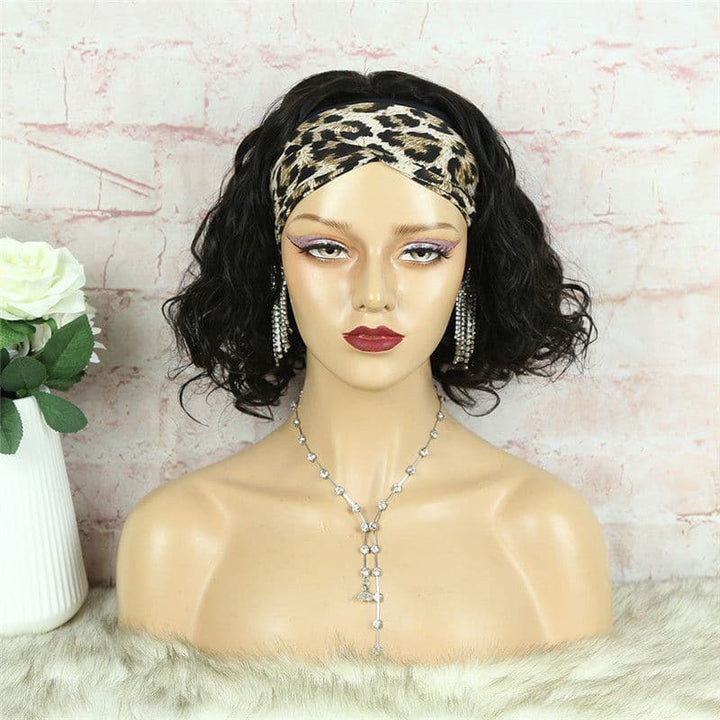 Headband Wig BOB Body Wave Human Hair 1