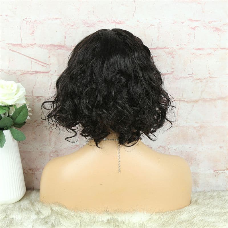 Headband Wig BOB Body Wave Human Hair 5