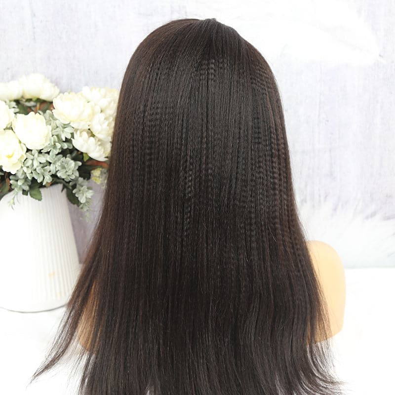 NEW PRE PLUCKED YAKI STRAIGHT 360 HD LACE FRONTAL WIG  YST360
