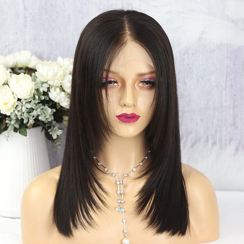 NEW PRE-STYLED LAYERED STRAIGHT 360 HD LACE FRONTAL WIG  LST360