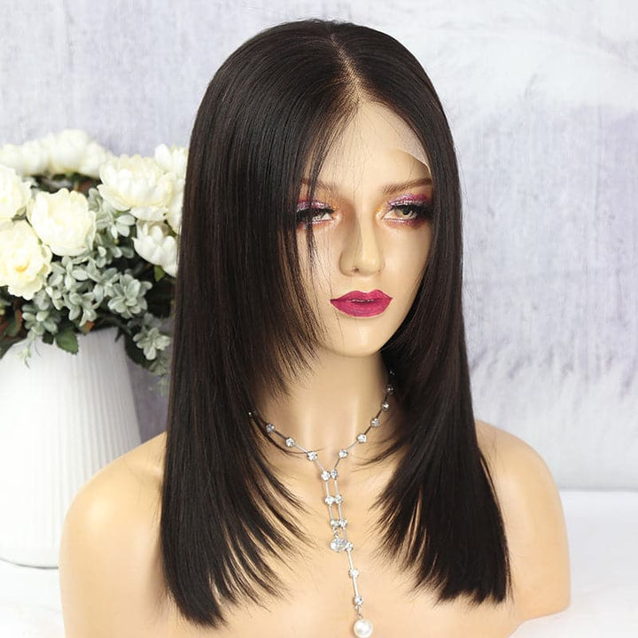NEW PRE-STYLED LAYERED STRAIGHT 360 HD LACE FRONTAL WIG  LST360