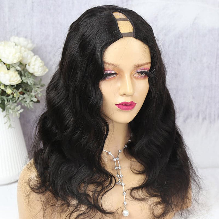 U Part Wig Body Wave Human Hair UBW-1