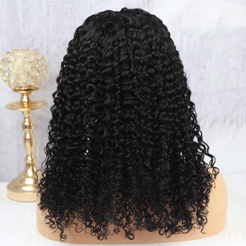 U Part Wig Deep Curly Human Hair UDC-1