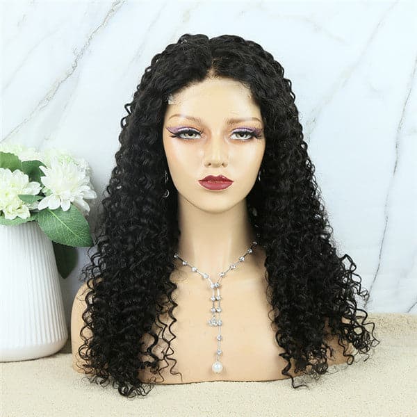 	 lace closure wig black woman