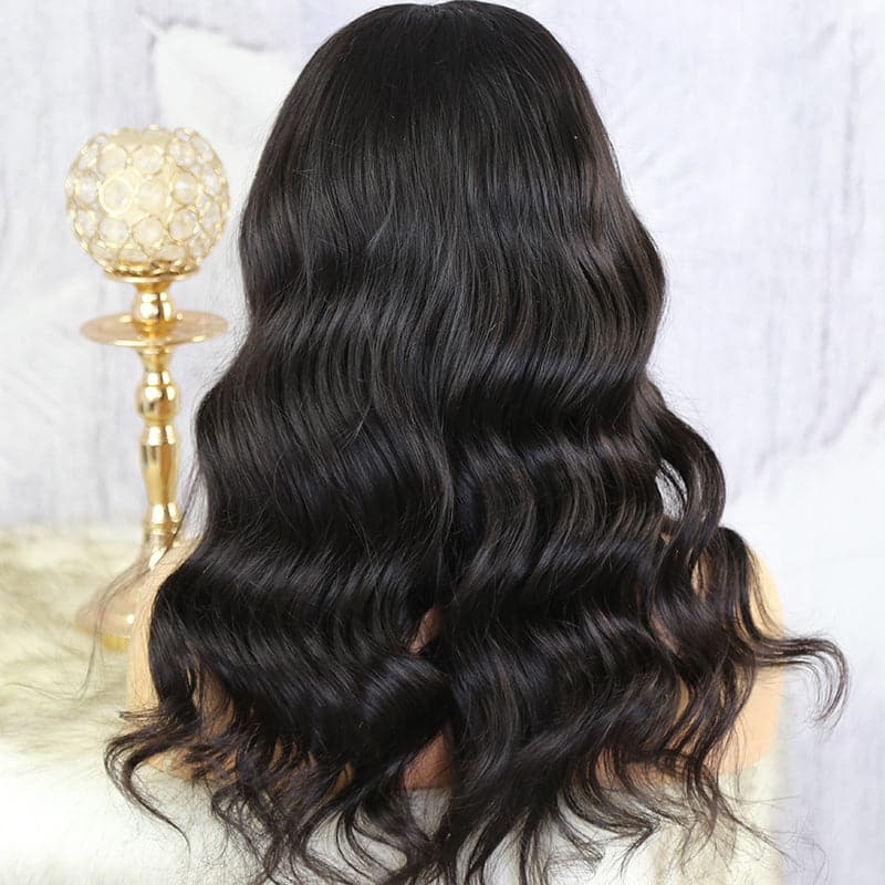V Part No leave Out Wig Body Wave Human Hair VBW-N1