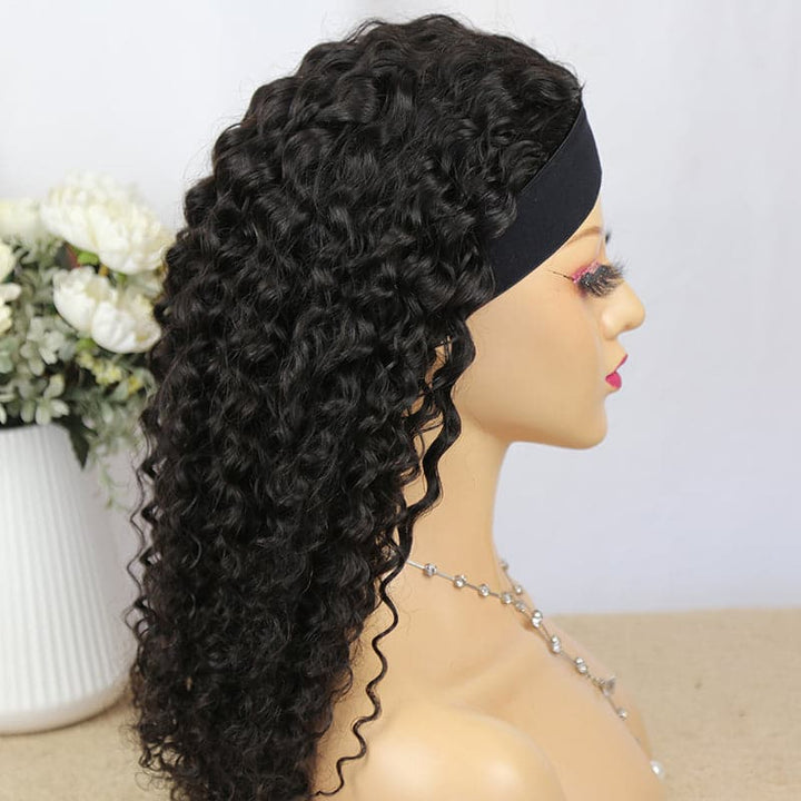 Lace Headband Wig Deep Curly LHDC-9