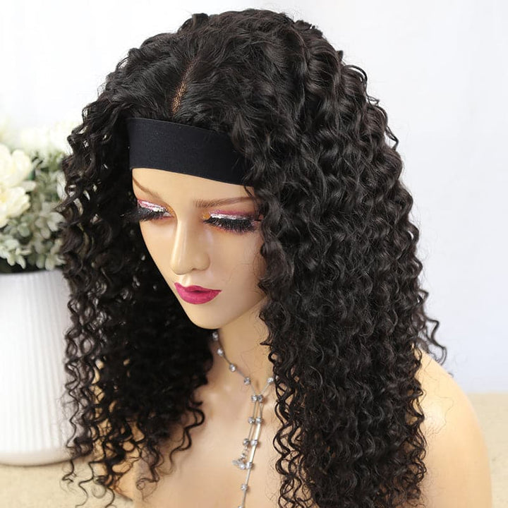 Lace Headband Wig Deep Curly LHDC-9