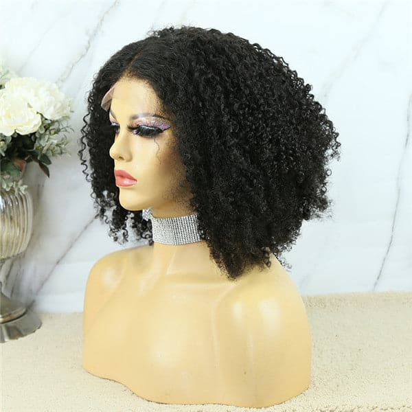 5x5 Lace Closure Wig Tight Curly Human Hair BBTC55